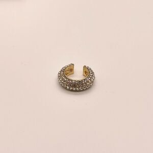 CZ Crystal Encrusted Ear Cuff (1 clear/gold)